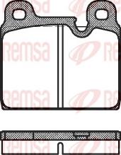 Remsa 0002.30 - Brake Pad Set, disc brake autospares.lv