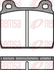 Remsa 0002.20 - Brake Pad Set, disc brake autospares.lv