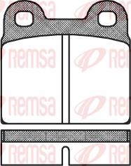Remsa 0007.00 - Brake Pad Set, disc brake autospares.lv