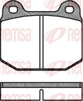 Remsa 0014.00 - Brake Pad Set, disc brake autospares.lv