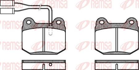 Remsa 0014.01 - Brake Pad Set, disc brake autospares.lv