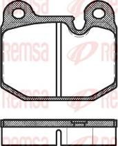 Remsa 0014.10 - Brake Pad Set, disc brake autospares.lv