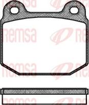 Remsa 0014.20 - Brake Pad Set, disc brake autospares.lv