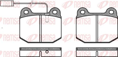 Remsa 0014.21 - Brake Pad Set, disc brake autospares.lv