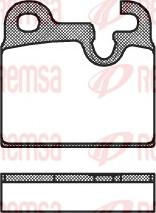 Remsa 0016.00 - Brake Pad Set, disc brake autospares.lv