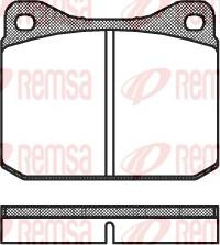 Remsa 0010.00 - Brake Pad Set, disc brake autospares.lv