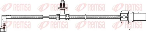 Remsa 001167 - Warning Contact, brake pad wear autospares.lv