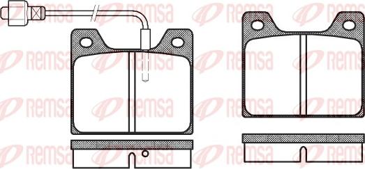 Remsa 0013.02 - Brake Pad Set, disc brake autospares.lv
