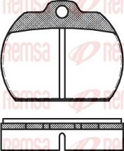 Remsa 0082.00 - Brake Pad Set, disc brake autospares.lv