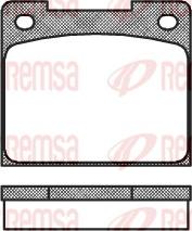 Remsa 0039.00 - Brake Pad Set, disc brake autospares.lv