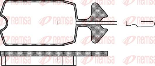 Remsa 0034.04 - Brake Pad Set, disc brake autospares.lv