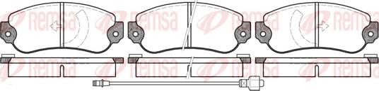 Remsa 0031.06 - Brake Pad Set, disc brake autospares.lv