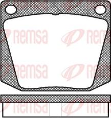 Remsa 0038.00 - Brake Pad Set, disc brake autospares.lv