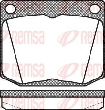 Remsa 0038.30 - Brake Pad Set, disc brake autospares.lv