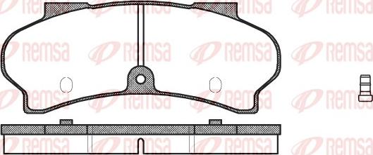 Remsa 0026.02 - Brake Pad Set, disc brake autospares.lv