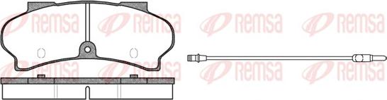 Remsa 0026.12 - Brake Pad Set, disc brake autospares.lv