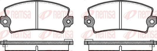 Remsa 0021.06 - Brake Pad Set, disc brake autospares.lv
