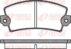 Remsa 0021.00 - Brake Pad Set, disc brake autospares.lv