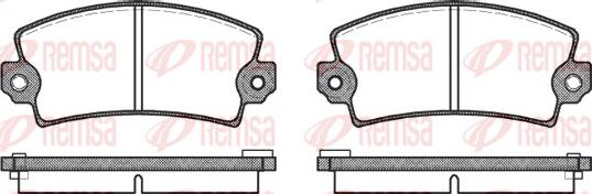 Remsa 0021.16 - Brake Pad Set, disc brake autospares.lv