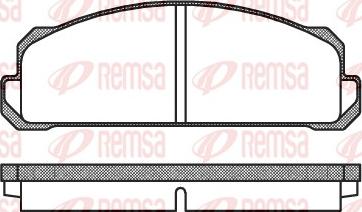 Remsa 0022.40 - Brake Pad Set, disc brake autospares.lv