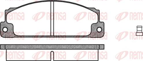 Remsa 0022.02 - Brake Pad Set, disc brake autospares.lv