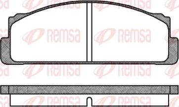 Remsa 0022.20 - Brake Pad Set, disc brake autospares.lv