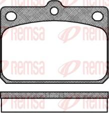 Remsa 0079.00 - Brake Pad Set, disc brake autospares.lv