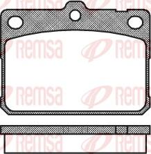 Remsa 0079.30 - Brake Pad Set, disc brake autospares.lv