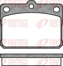 Remsa 0079.20 - Brake Pad Set, disc brake autospares.lv