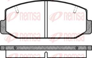 Remsa 0075.40 - Brake Pad Set, disc brake autospares.lv