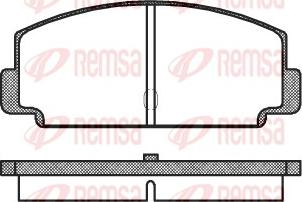 Remsa 0075.60 - Brake Pad Set, disc brake autospares.lv