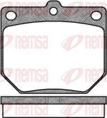 Remsa 0077.20 - Brake Pad Set, disc brake autospares.lv