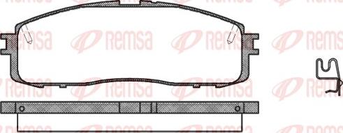 Remsa 0199.34 - Brake Pad Set, disc brake autospares.lv