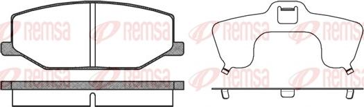 Remsa 0190.10 - Brake Pad Set, disc brake autospares.lv
