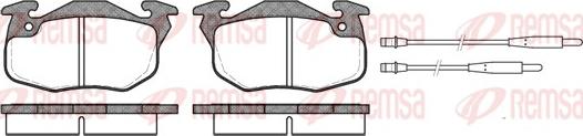 Remsa 0192.44 - Brake Pad Set, disc brake autospares.lv