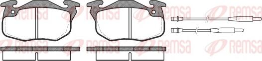 Remsa 0192.34 - Brake Pad Set, disc brake autospares.lv