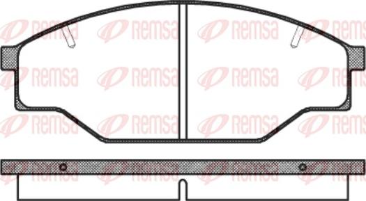 Remsa 0197.10 - Brake Pad Set, disc brake autospares.lv