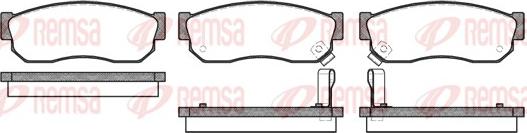 Remsa 0149.02 - Brake Pad Set, disc brake autospares.lv