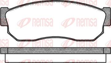 Remsa 0149.10 - Brake Pad Set, disc brake autospares.lv