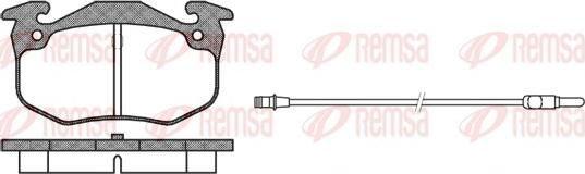 Remsa 0144.92 - Brake Pad Set, disc brake autospares.lv