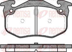 Remsa 0144.06 - Brake Pad Set, disc brake autospares.lv