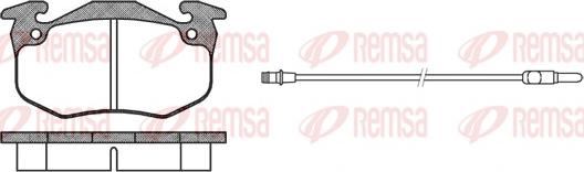 Remsa 0144.12 - Brake Pad Set, disc brake autospares.lv