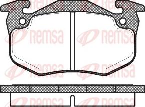 Remsa 0144.80 - Brake Pad Set, disc brake autospares.lv