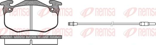 Remsa 0144.32 - Brake Pad Set, disc brake autospares.lv
