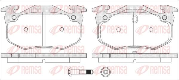 Remsa 0144.70 - Brake Pad Set, disc brake autospares.lv