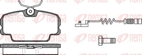 Remsa 0145.02 - Brake Pad Set, disc brake autospares.lv