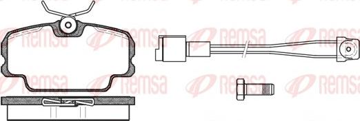 Remsa 0145.11 - Brake Pad Set, disc brake autospares.lv