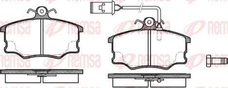 Remsa 0146.52 - Brake Pad Set, disc brake autospares.lv