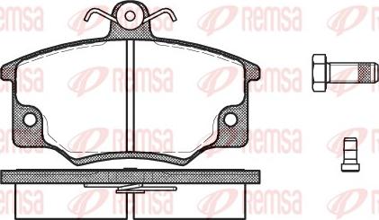 Remsa 0146.04 - Brake Pad Set, disc brake autospares.lv