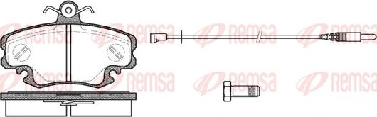 Remsa 0141.30 - Brake Pad Set, disc brake autospares.lv